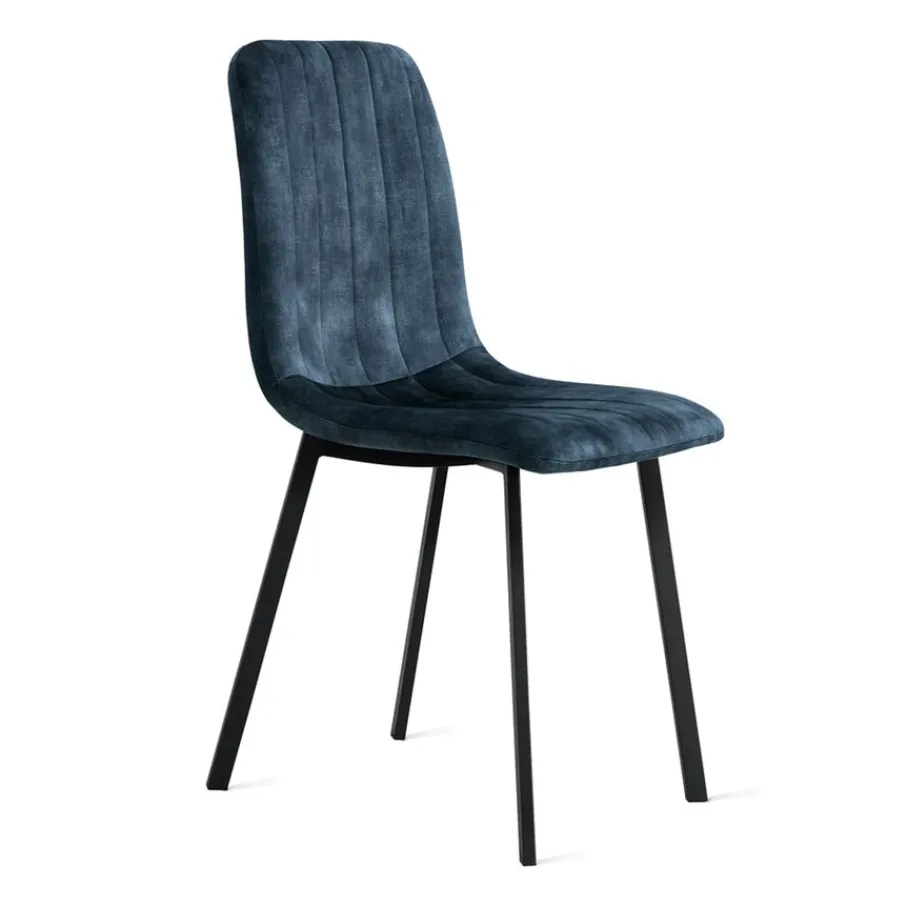 Eetkamerstoelen< Eetkamerstoel Kace Blauw
