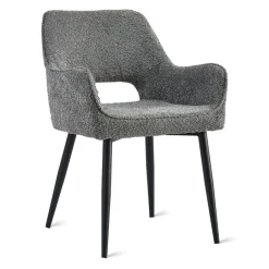 Eetkamerstoelen< Eetkamerstoel Kegan Antraciet