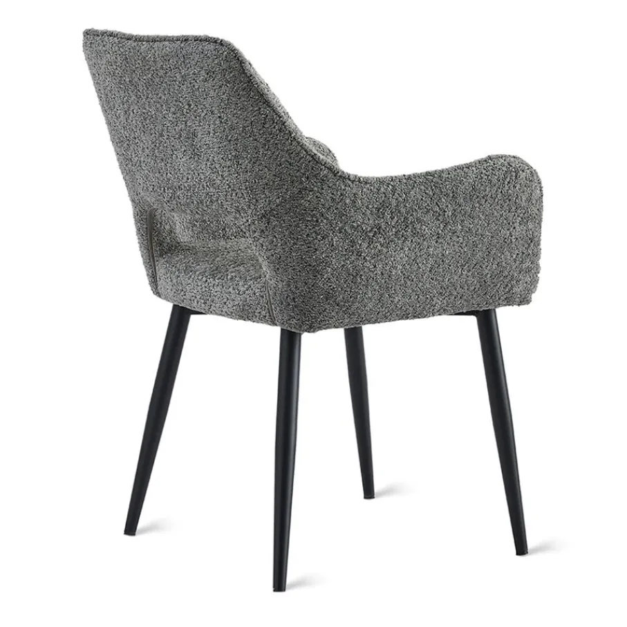 Eetkamerstoelen< Eetkamerstoel Kegan Antraciet
