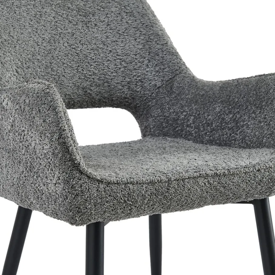 Eetkamerstoelen< Eetkamerstoel Kegan Antraciet
