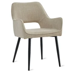 Eetkamerstoelen< Eetkamerstoel Kegan Beige