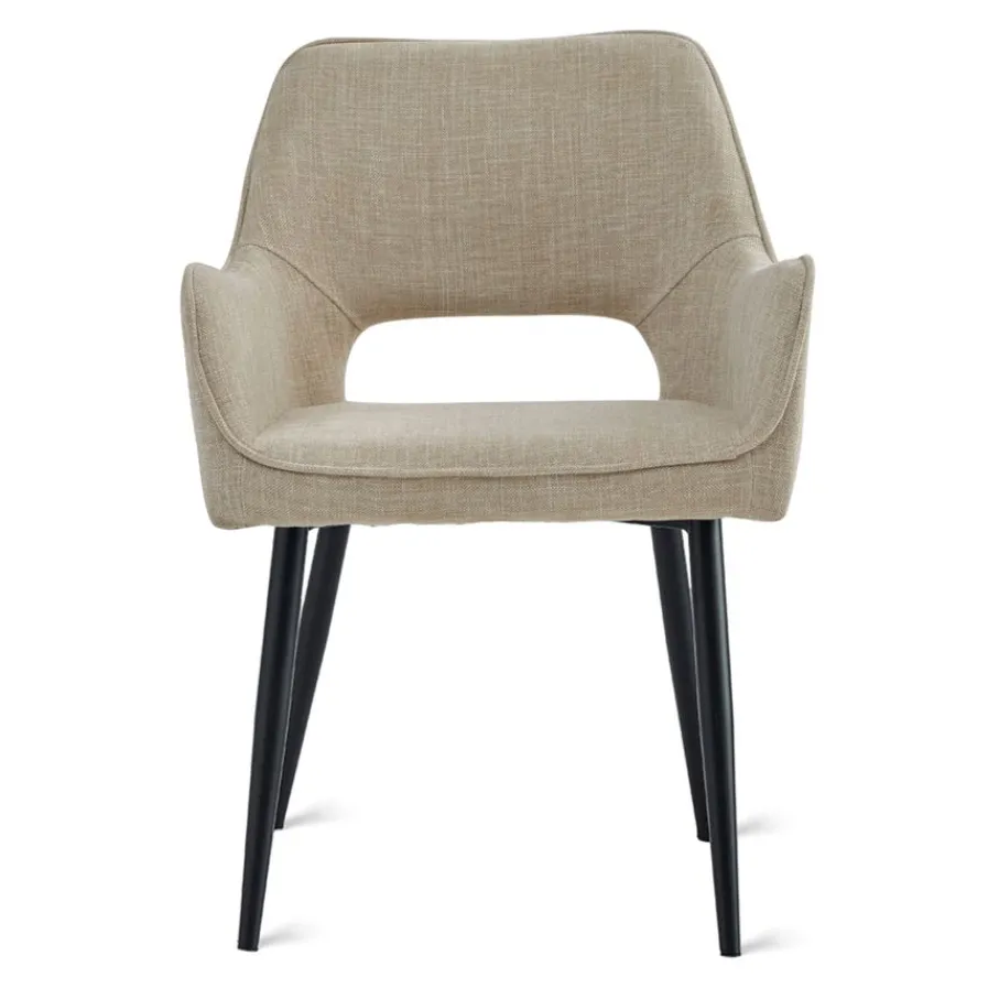 Eetkamerstoelen< Eetkamerstoel Kegan Beige