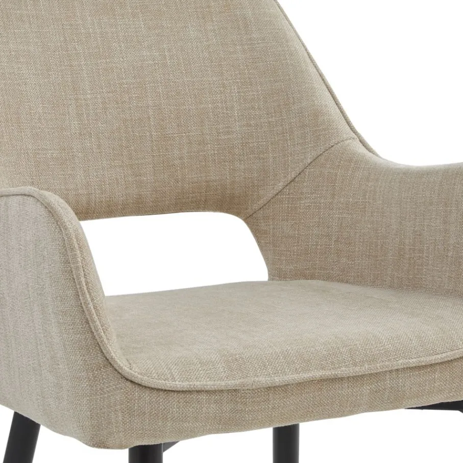 Eetkamerstoelen< Eetkamerstoel Kegan Beige
