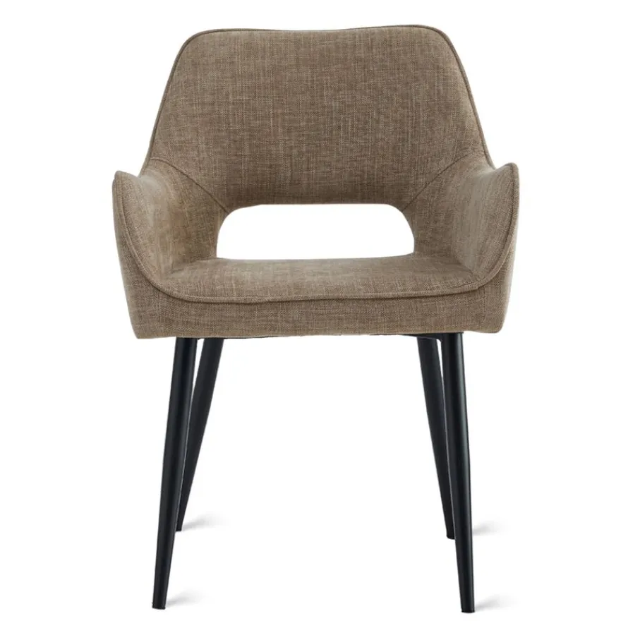 Eetkamerstoelen< Eetkamerstoel Kegan Bruin