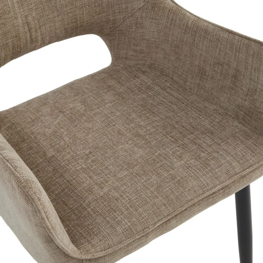 Eetkamerstoelen< Eetkamerstoel Kegan Bruin