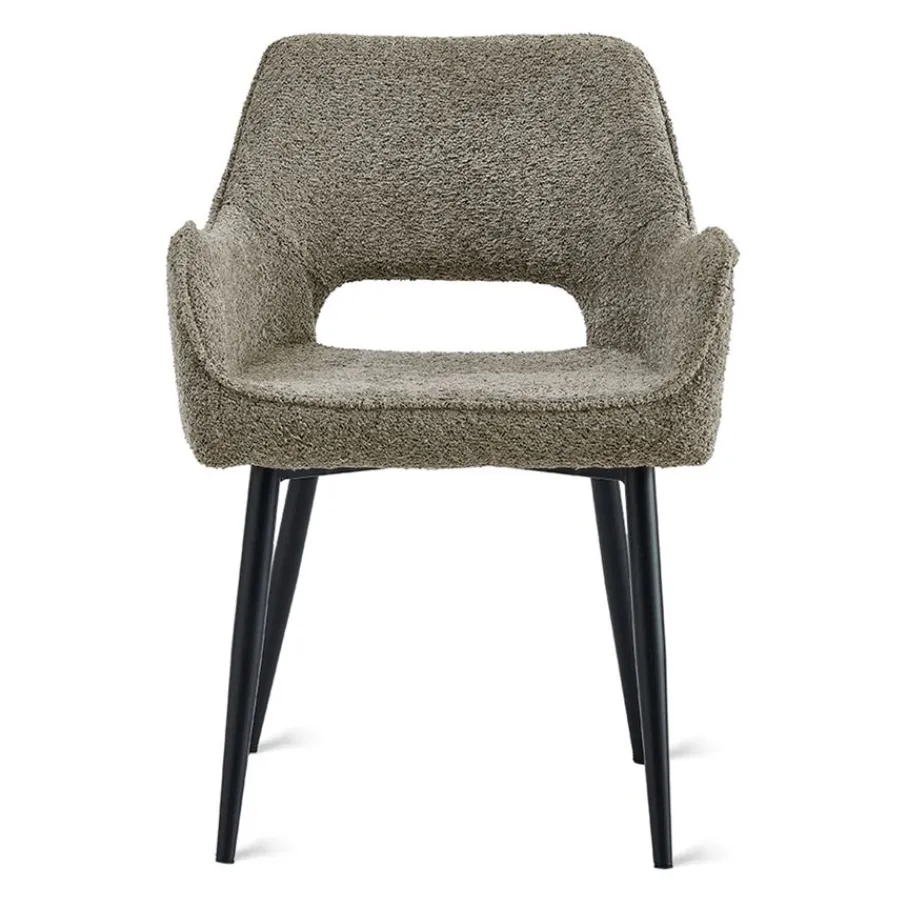 Eetkamerstoelen< Eetkamerstoel Kegan Taupe
