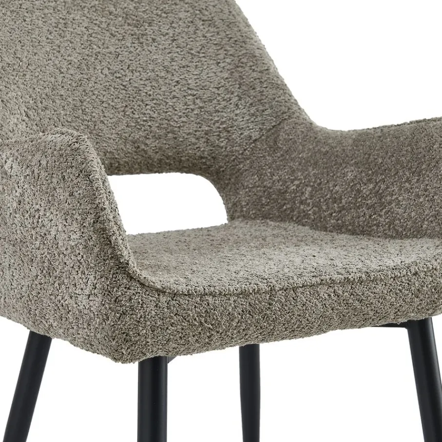 Eetkamerstoelen< Eetkamerstoel Kegan Taupe