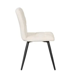 Eetkamerstoelen< Eetkamerstoel Luik Crème