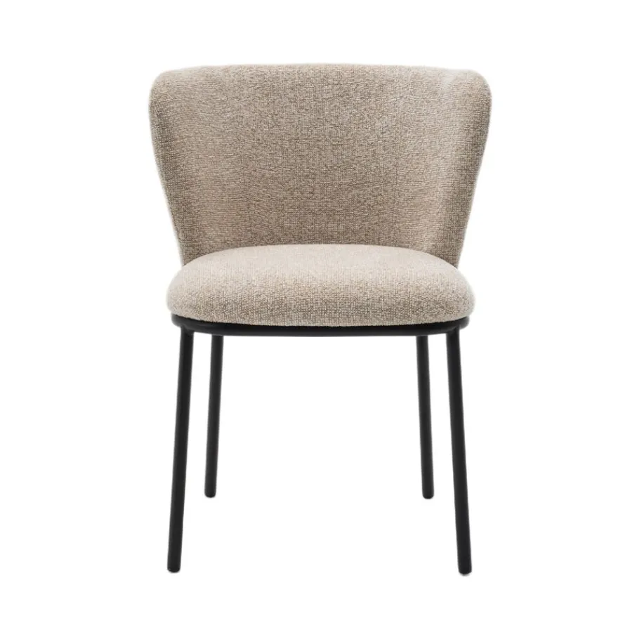 Eetkamerstoelen< Eetkamerstoel Maeve Beige