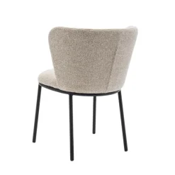 Eetkamerstoelen< Eetkamerstoel Maeve Beige