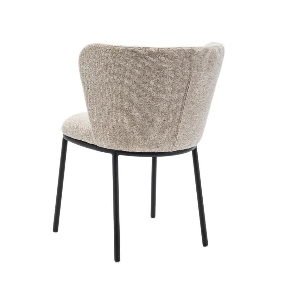 Eetkamerstoelen< Eetkamerstoel Maeve Beige