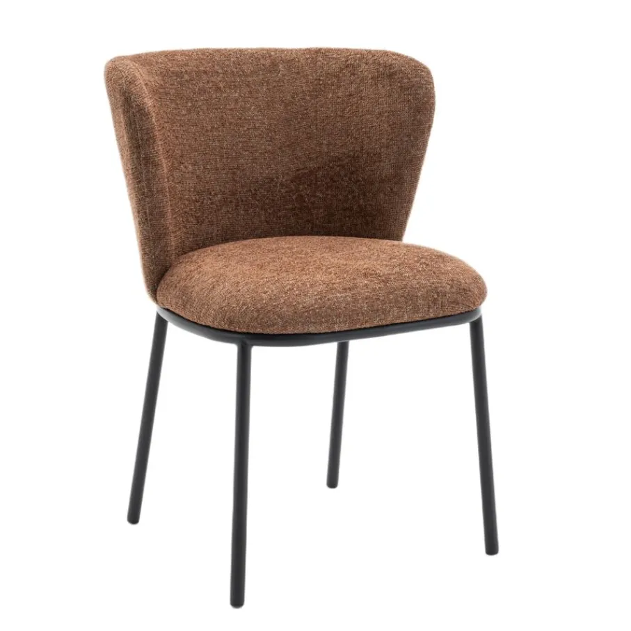 Eetkamerstoelen< Eetkamerstoel Maeve Mosterdbruin