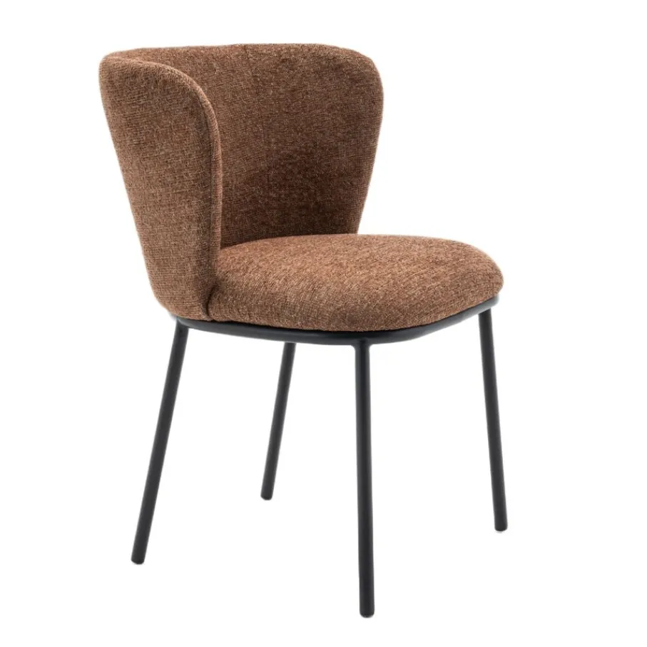 Eetkamerstoelen< Eetkamerstoel Maeve Mosterdbruin