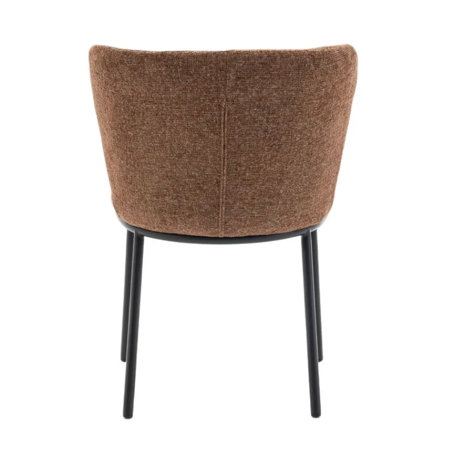 Eetkamerstoelen< Eetkamerstoel Maeve Mosterdbruin