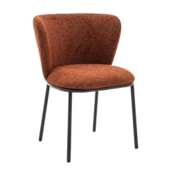 Eetkamerstoelen< Eetkamerstoel Maeve Roestbruin