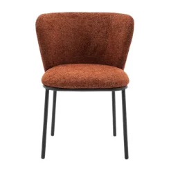 Eetkamerstoelen< Eetkamerstoel Maeve Roestbruin