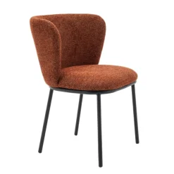 Eetkamerstoelen< Eetkamerstoel Maeve Roestbruin