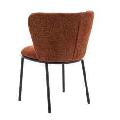 Eetkamerstoelen< Eetkamerstoel Maeve Roestbruin