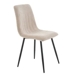 Eetkamerstoelen< Eetkamerstoel Nessa Beige