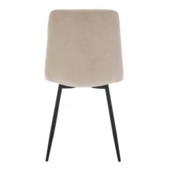 Eetkamerstoelen< Eetkamerstoel Nessa Beige