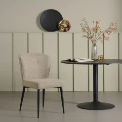 Eetkamerstoelen< Eetkamerstoel Reva Beige