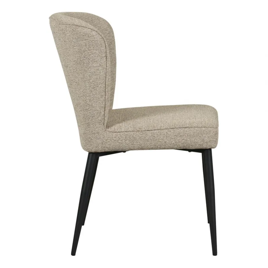 Eetkamerstoelen< Eetkamerstoel Reva Beige