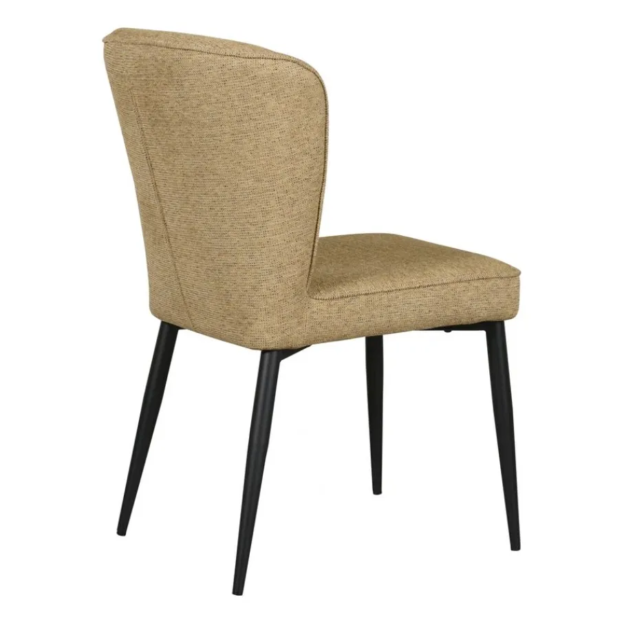 Eetkamerstoelen< Eetkamerstoel Reva Mosterdgeel
