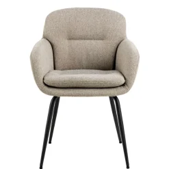 Eetkamerstoelen< Eetkamerstoel Rikke Beige