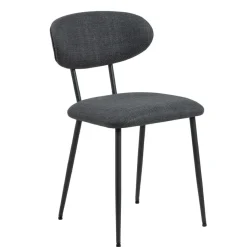 Eetkamerstoelen< Eetkamerstoel Silje Donkergrijs
