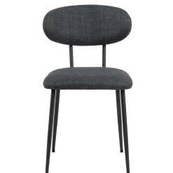 Eetkamerstoelen< Eetkamerstoel Silje Donkergrijs