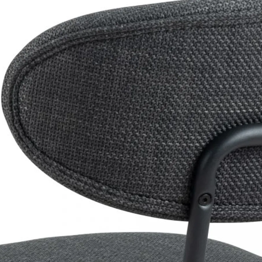 Eetkamerstoelen< Eetkamerstoel Silje Donkergrijs