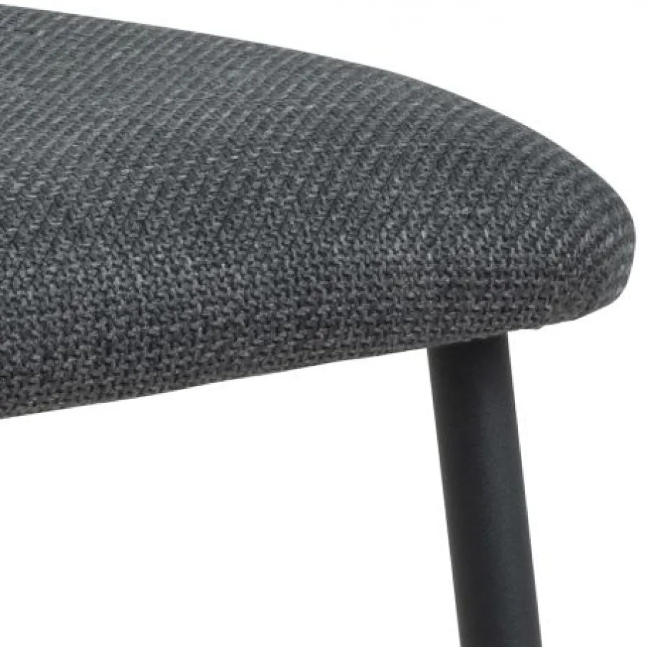 Eetkamerstoelen< Eetkamerstoel Silje Donkergrijs