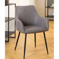 Eetkamerstoelen< Eetkamerstoel Suvi Taupe