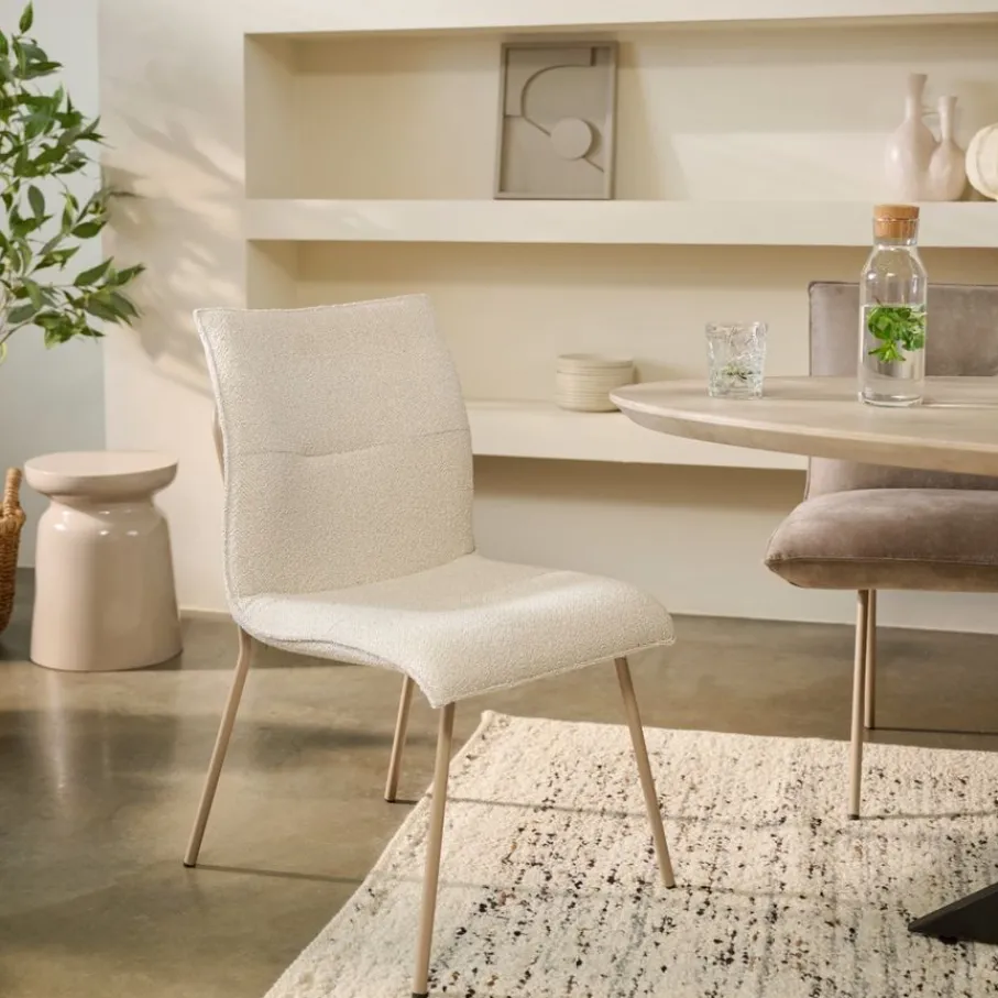 Eetkamerstoelen< Eetkamerstoel Trondheim Greige
