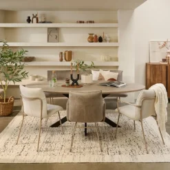Eetkamerstoelen< Eetkamerstoel Trondheim Taupe