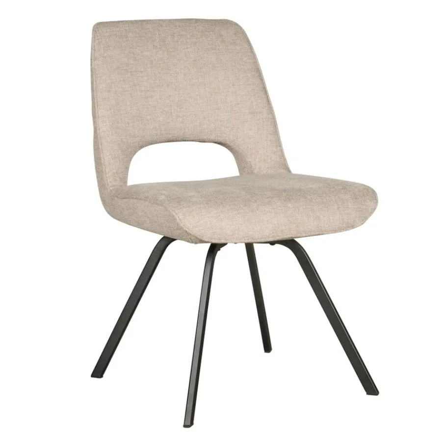 Eetkamerstoelen< Eetkamerstoel Vellir Beige
