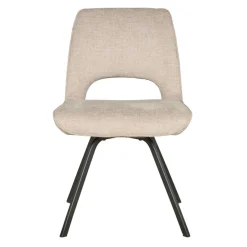 Eetkamerstoelen< Eetkamerstoel Vellir Beige
