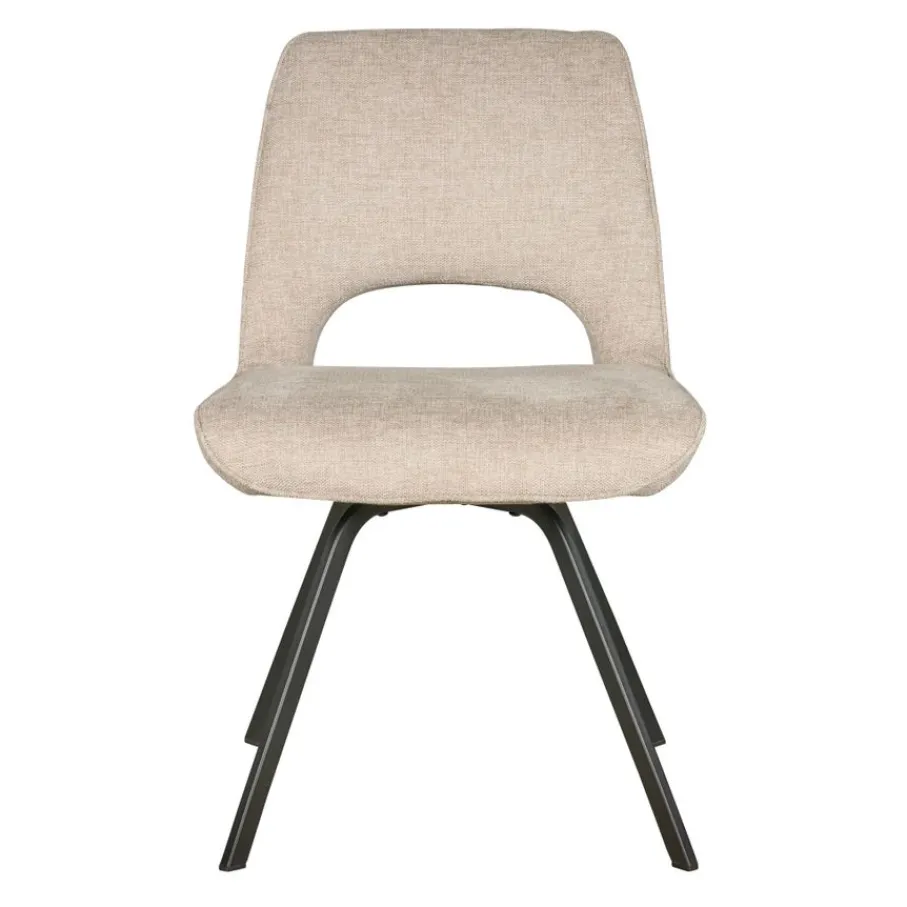Eetkamerstoelen< Eetkamerstoel Vellir Beige