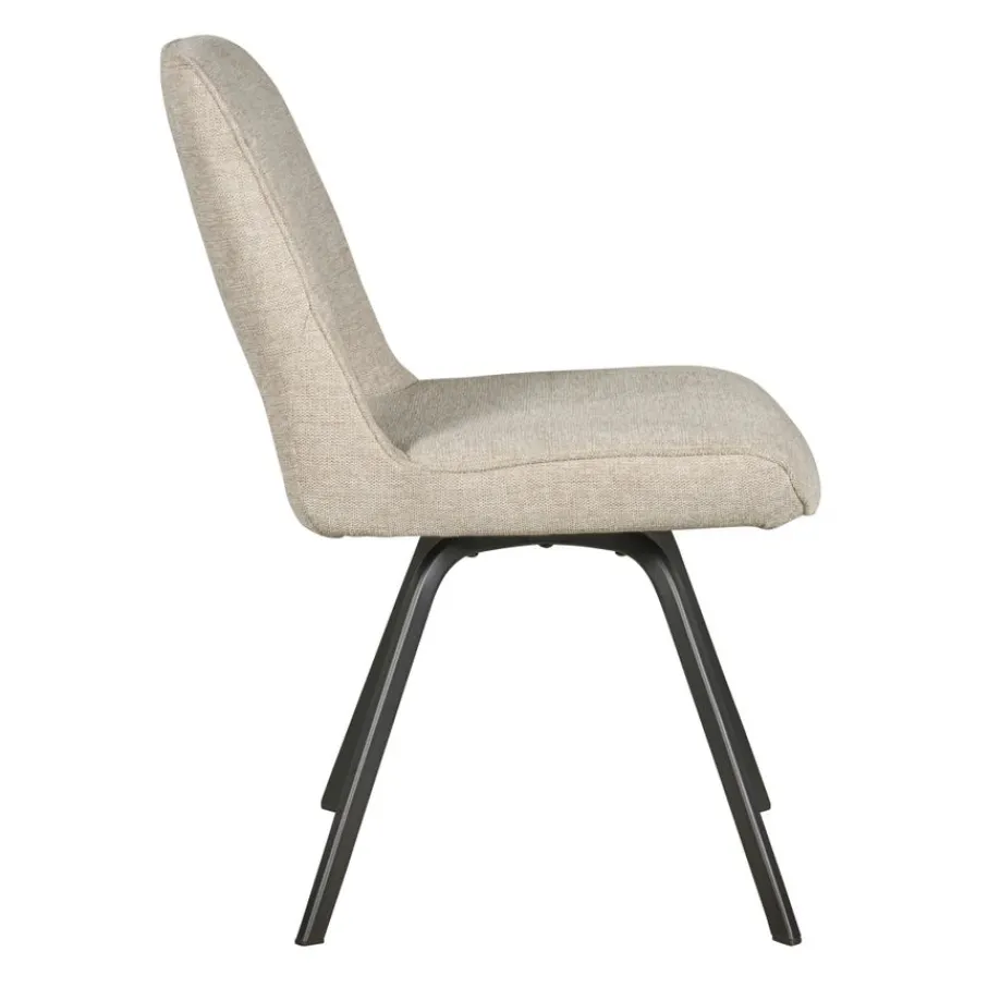 Eetkamerstoelen< Eetkamerstoel Vellir Beige