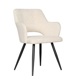 Eetkamerstoelen< Eetkamerstoel Ziggy Crème