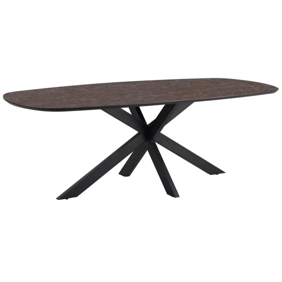 Eettafels< Eettafel Aarhus Grijs/Bruin - 220x105 cm