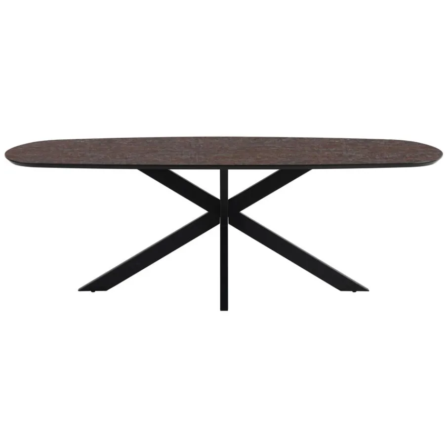 Eettafels< Eettafel Aarhus Grijs/Bruin - 220x105 cm