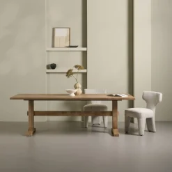 Eettafels< Eettafel Chaves Naturel - 220x100 cm