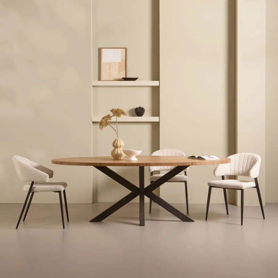 Eettafels< Eettafel Culemborg Naturel - 250x128 cm