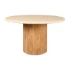 Eettafels< Eettafel Doble Naturel - Ø 130 cm