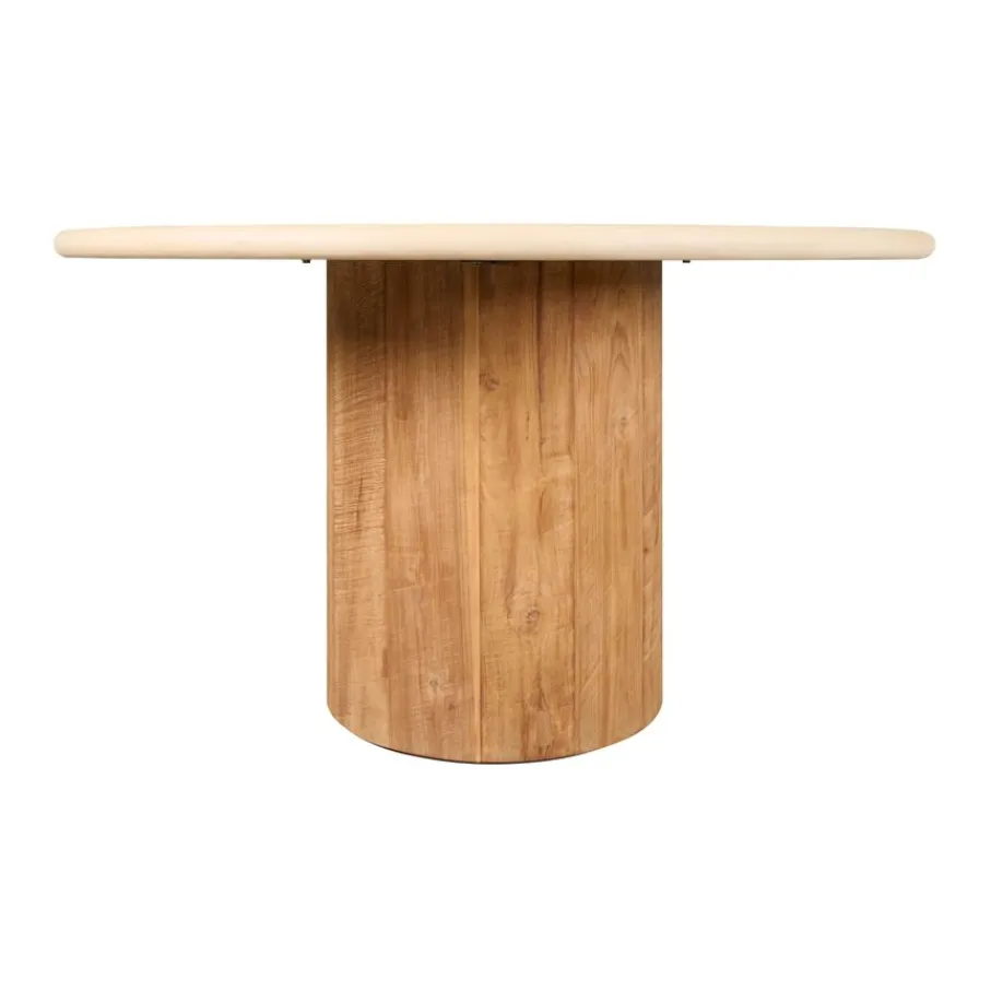 Eettafels< Eettafel Doble Naturel - Ø 130 cm