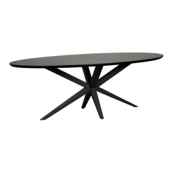 Eettafels< Eettafel Enjoy Zwart - 220x120 cm