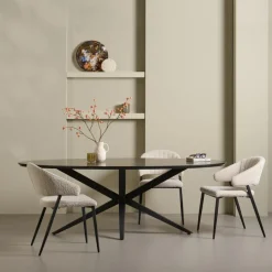 Eettafels< Eettafel Enjoy Zwart - 220x120 cm