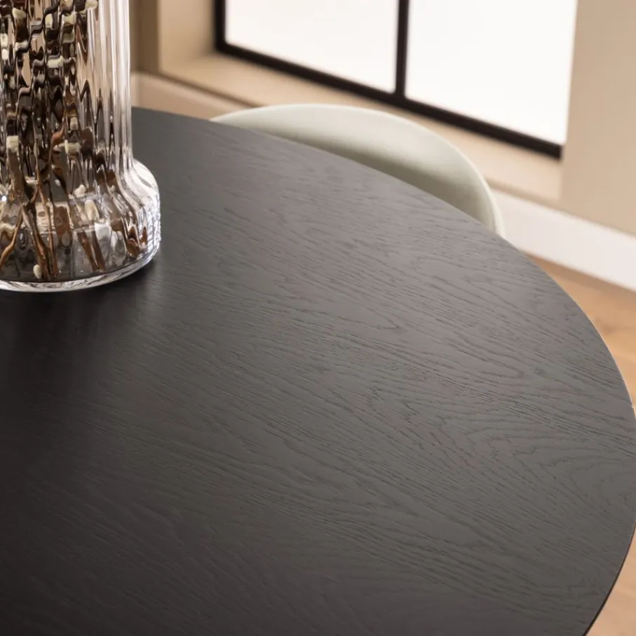 Eettafels< Eettafel Guss Zwart - Ø 140 cm