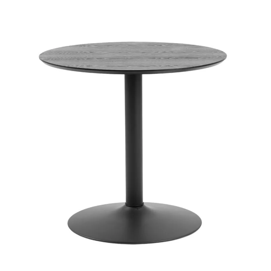 Eettafels< Eettafel Heeze - Ø 80 cm Zwart